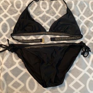 Black & Gold Bathing Suit